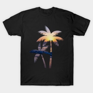 Sunset palm tree T-Shirt